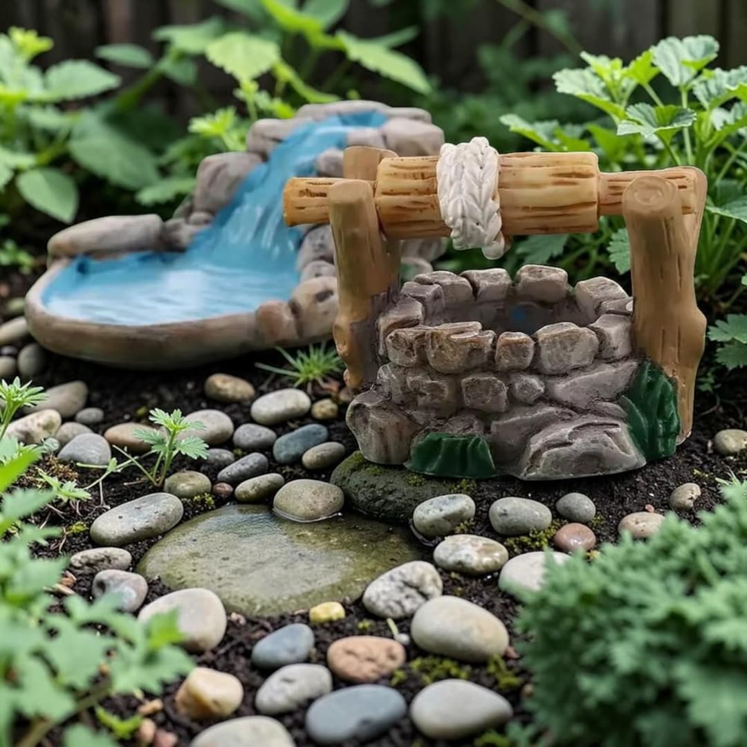 Fairy Garden Well Miniature Water Well Decor Mini Garden Accessories ...