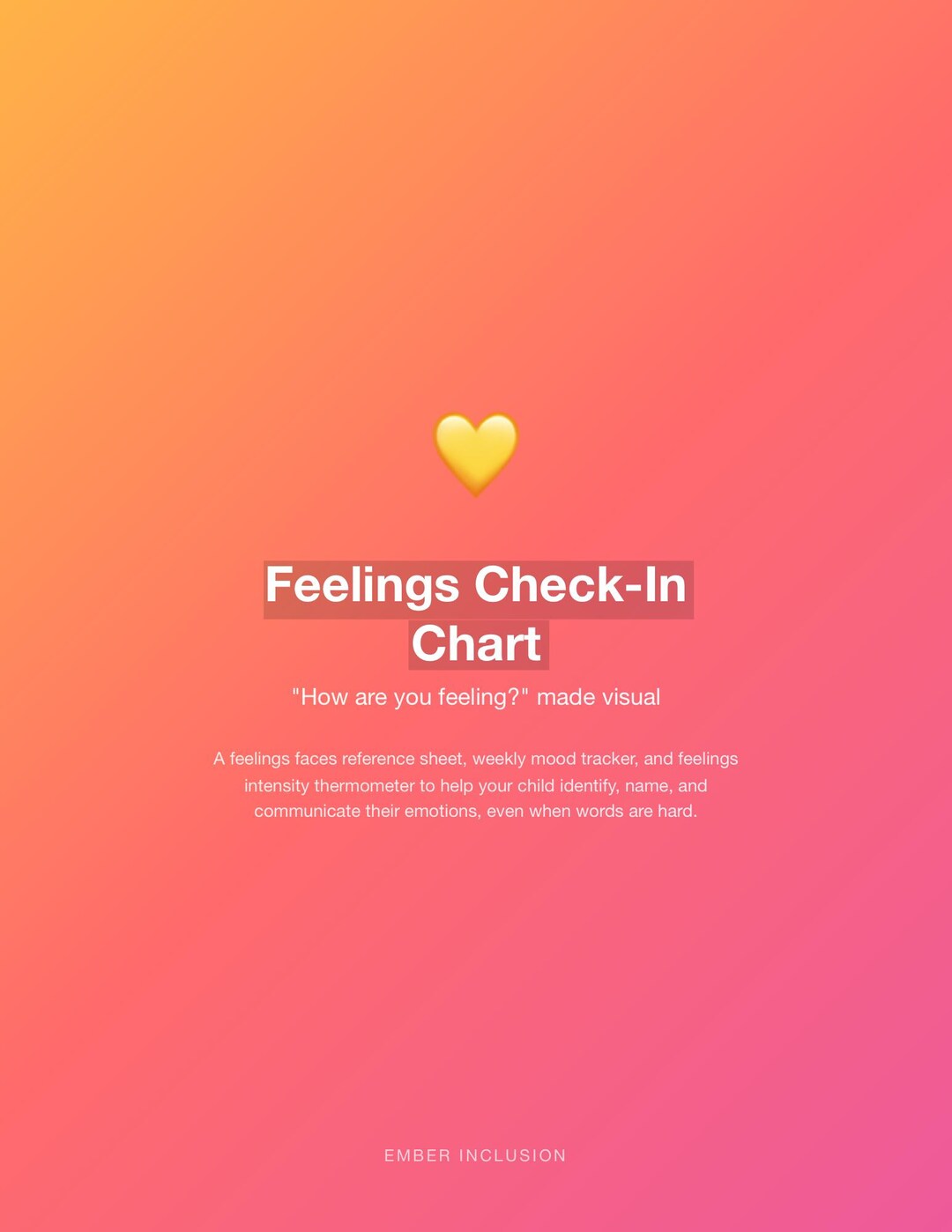 Feelings Check in Chart Printable Autism ADHD Emotional Regulation Kids ...