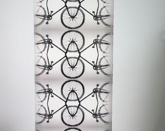Infinity fiets zwart-wit grafische fietsen gift wrap 26 x72 "Roll gift Wrapping plank papierlade liner Home decor kleine fiets poster