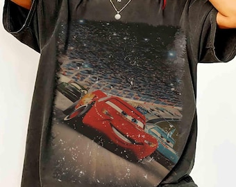 Vintage Lightning McQueen Comfort Colors Shirt, Disney Cars Tee, Radiator Springs Piston Cup Racing Shirt, Pixar Cars Graphic Tee, WDW Trip