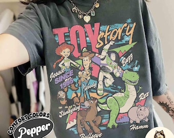 Retro Disney Toy Story 1995 Retro Comfort Colors Shirt, Woody Buzz Lightyear Rex Tee, Disney Pixar Fest, WDW Disneyland Family Trip 2026