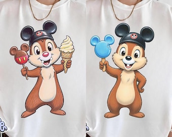 Chip and Dale Disneyland Snack PNG, Disney Park Ice Cream Design, Magic Kingdom Castle Graphic, Vacation Foodie Digital Download