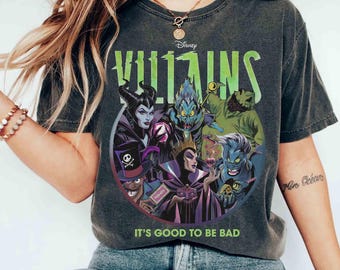 Disney Villains It's Good To Be Bad Halloween T-shirt, Oogie Boogie Maleficent Hades Shirt, Disney Villains Halloween Tee, WDW Family Shirt