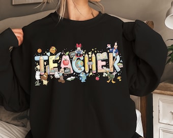 PNG de profesor, PNG de ratón y amigos, PNG de frases de profesor, PNG de camiseta de profesor, PNG de castillo mágico, PNG de vida de profesor, diseño de sublimación