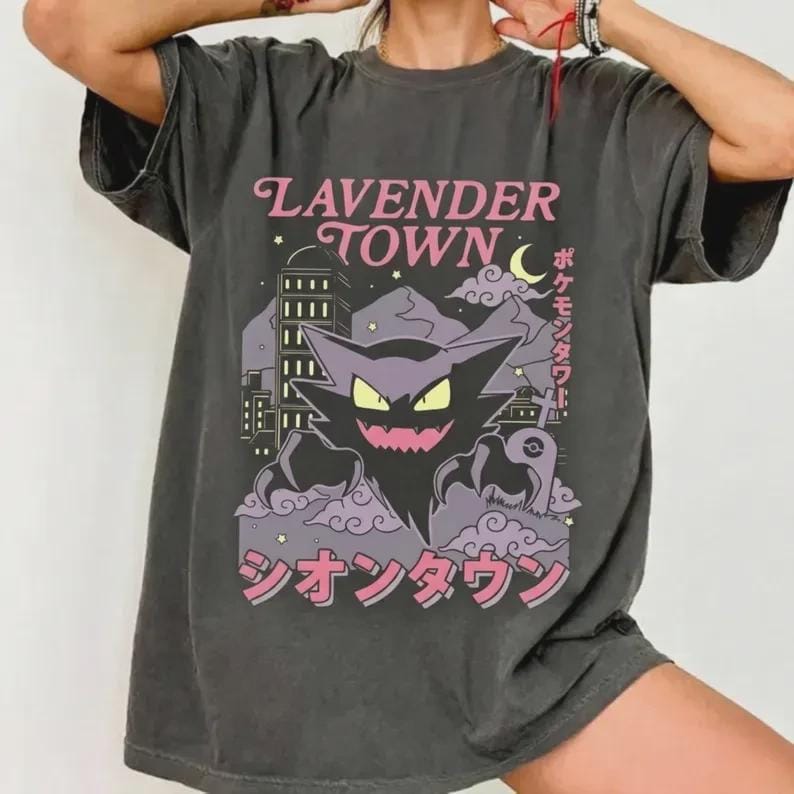 Lavender Town Gengar Ghost Shirt - Etsy