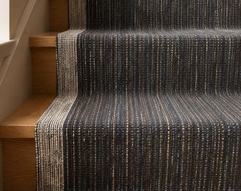 Long Moroccan Stair Runner Rug - Handwoven Wool Kilim, Custom Size