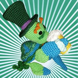 Crochet tutorial in English (US) and French, The Leprechaun Turtle
