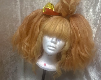 Isabelle animal crossing styled wig parrucca acconciata cosplay