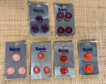 Sunset Collection Vintage Majestic Buttons on Card