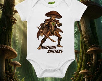 Shogun Shiitake - Organic Cotton Baby Bodysuit