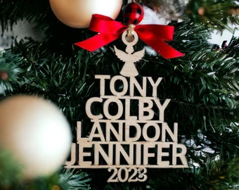 Family Name Tree Ornament