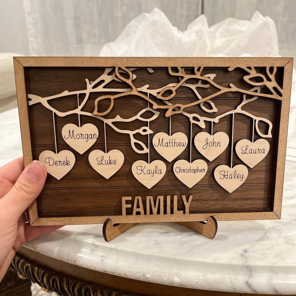 Personalized Mother's Day Family Tree Sign