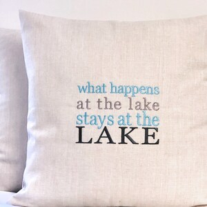 Housse doreiller Lake House Lake House Decor Cadeau pour les amoureux du lac. image 4