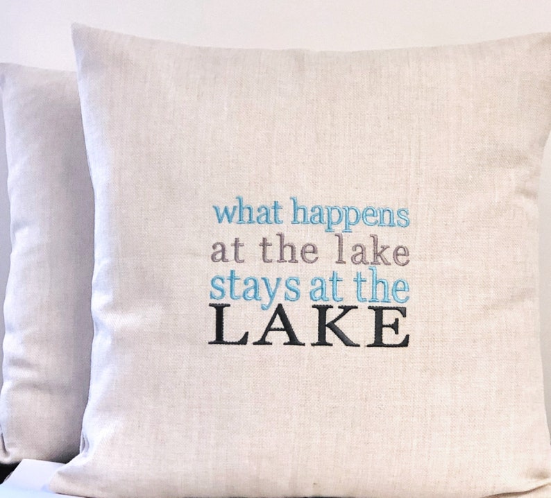 Housse doreiller Lake House Lake House Decor Cadeau pour les amoureux du lac. image 4