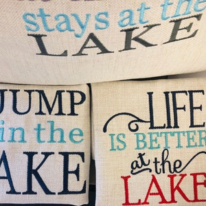 Lake House Pillow Cover Lake House Decor Gift for Lake lovers. image 2