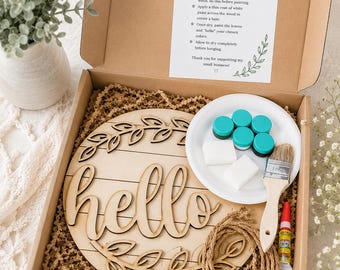 DIY Welcome Sign Paint Kit: Farmhouse Decor Craft Project