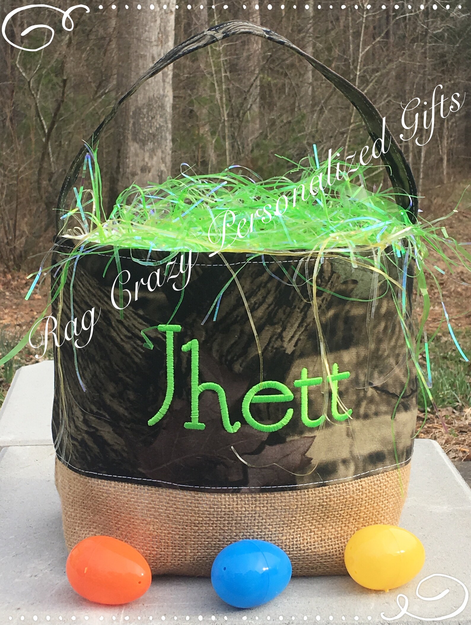 Handmade Easter Basket Personalized Easter Basket Gift for Etsy