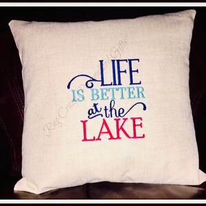 Housse doreiller Lake House Lake House Decor Cadeau pour les amoureux du lac. image 6