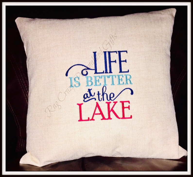 Housse doreiller Lake House Lake House Decor Cadeau pour les amoureux du lac. image 6