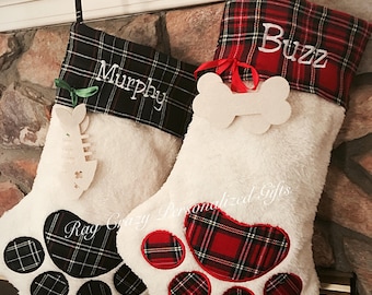 Christmas Pet Stockings Personalized