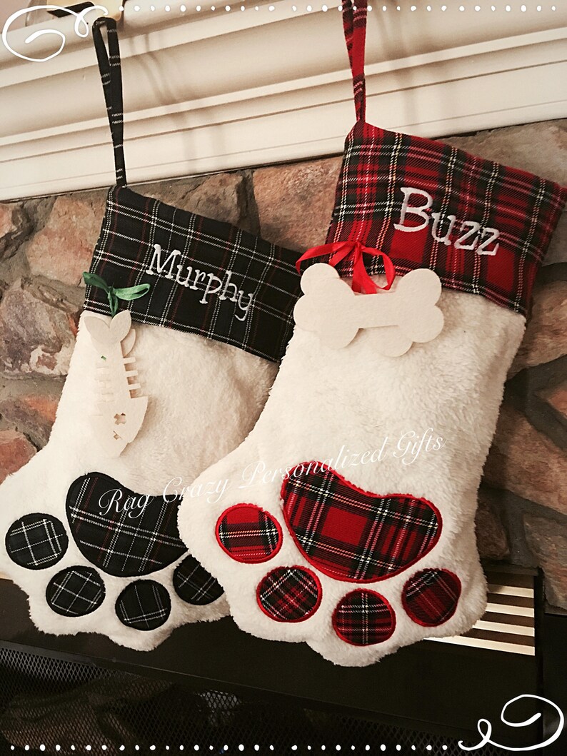 Christmas Pet Stockings Personalized image 1