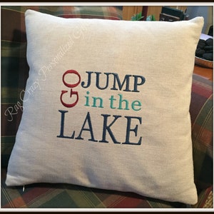 Lake House Pillow Cover Lake House Decor Gift for Lake lovers. image 1