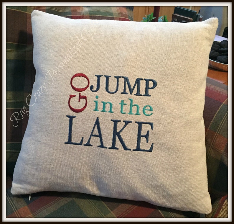 Lake House Pillow Cover Lake House Decor Gift for Lake lovers. image 1