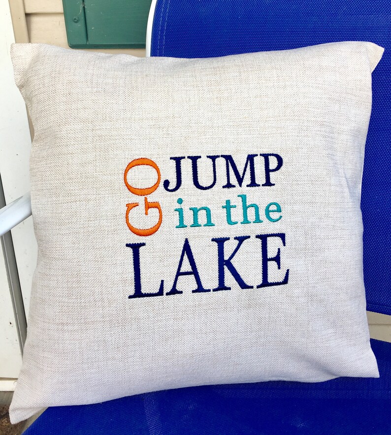 Lake House Pillow Cover Lake House Decor Gift for Lake lovers. image 3