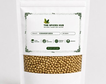 Indiase korianderzaadjes | Hele dhaniya-specerijen, een vers en aromatisch kookingrediënt