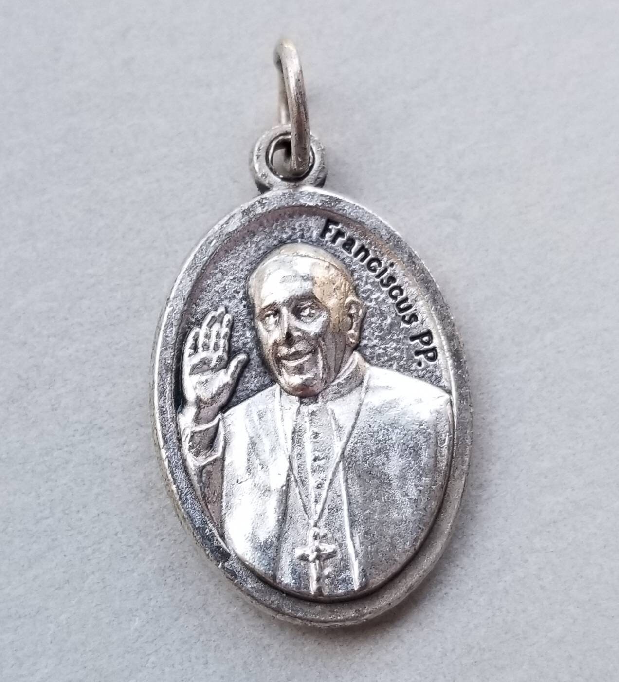 Silver Pope Francis Medal Catholic Medal Vatican Religious Etsy