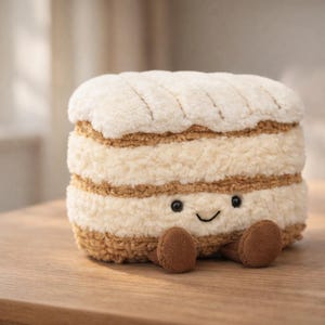 Cinnamon Roll Jellycat Soft Plush Toy Cute Stuffed Cushion Gift for Kids Nursery Decor