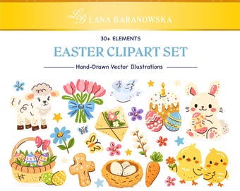 Pasen Paasset Handgetekende Vector PNG SVG EPS