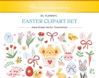 Pasen handgetekende vector PNG SVG EPS