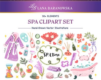 Spa-tijd Handgetekende Vector PNG SVG EPS