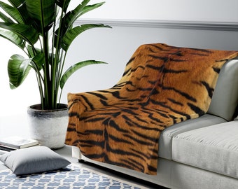 Tiger Print Blanket Etsy