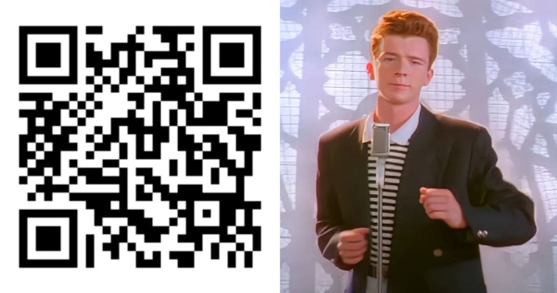 Rick Rolled Prank Shirt Scan the QR Code and Get Rick Rolled - Etsy
