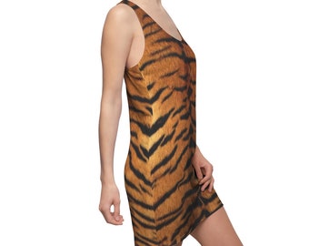 Tiger Print Dress | Etsy