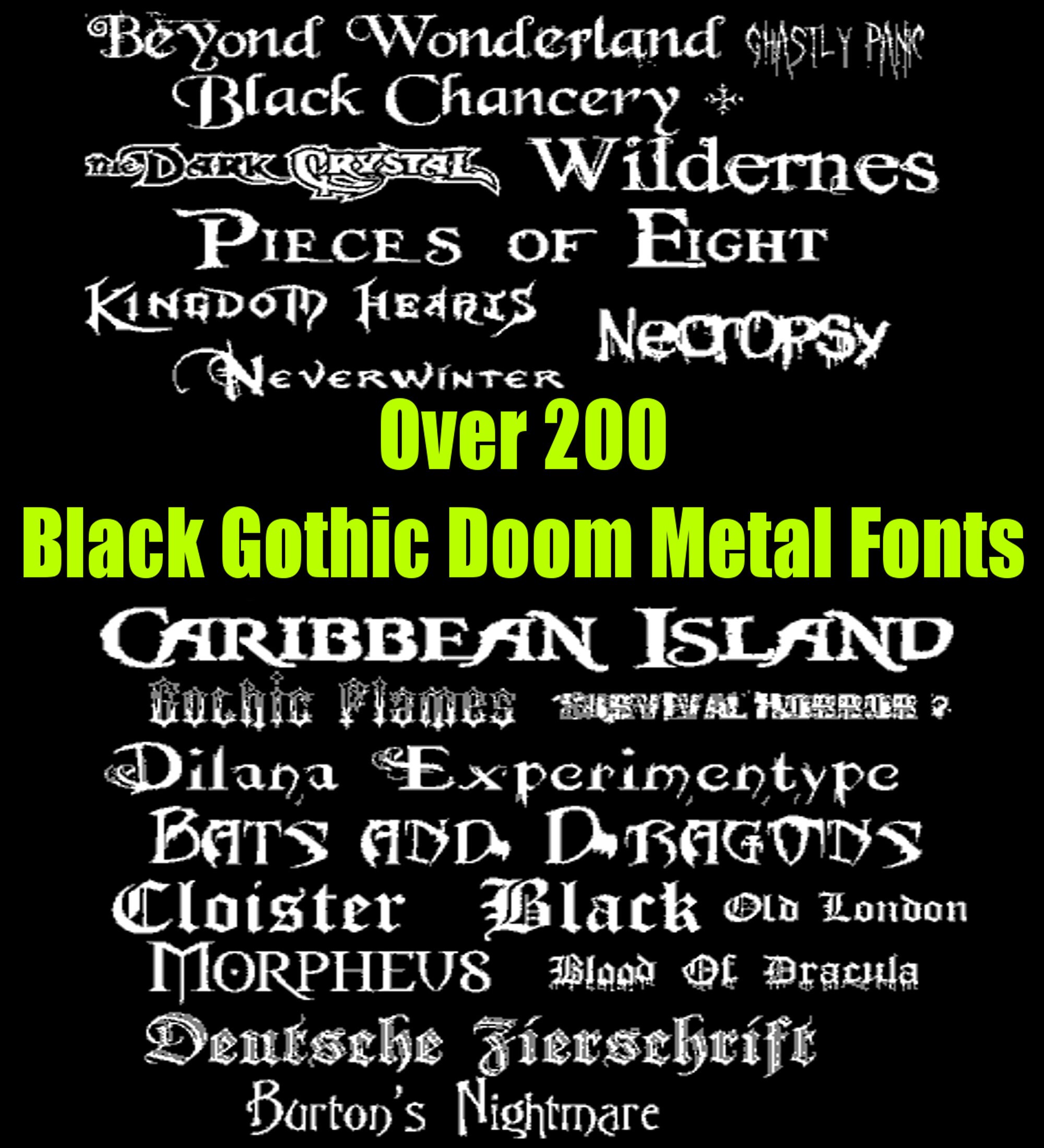 gothic metal font gothic metal font