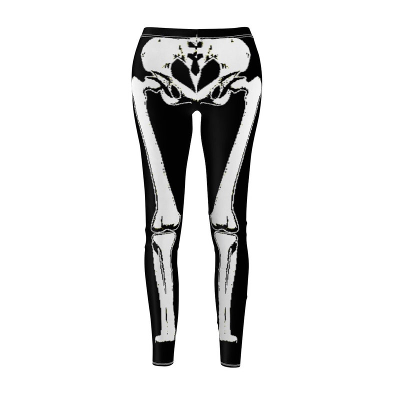 Women's Fun HALLOWEEN Skeleton Legs Casual Leggings Yoga Etsy
