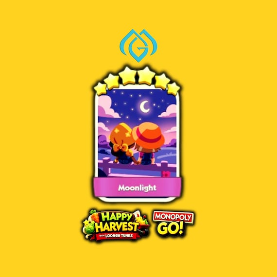 Monopoly_Go - 6  Star Stickers  - Happy harvest album - moonlight - Set #18