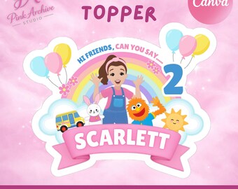 Ms Rachel Cake Toppers Kids Birthday Decoraction mr1