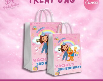 Ms Rachel Treat Bag Label Kids Birthday Party Favor mr1