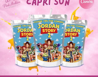 Toy Story Capri Sun Label Kids Birthday Party Favor ts1