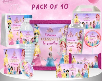 Princess Party Favor Bundle Kids Birthday Decor pr1