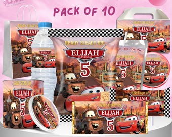 Cars Party Favor Bundle Kids Birthday Party Decor ca1
