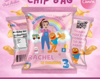 Étiquette de sac à puces Mme Rachel Cadeau d'anniversaire pour enfants mr1