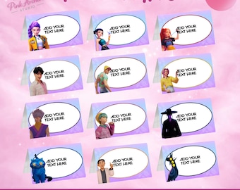 12 Tente de nourriture pour chasseur de démons Kpop, décoration de fête d'anniversaire pour enfants kp1