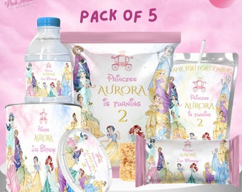 Disney Princess Party Favor Bundle Kids Birthday Decor pa1