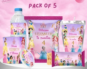 Décoration d'anniversaire pour enfants Princesses Disney pr1