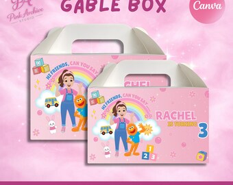 Ms Rachel Gabel, étiquette de boîte, cadeau d'anniversaire pour enfants mr1